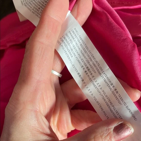 Moon river Pink satin Dress with gathered bust, pleated skirt &Ruffle Sleeve - Picture 6 of 10